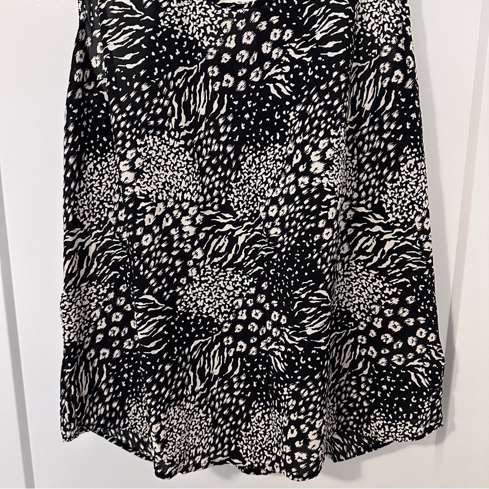 Joie Black White Patterned Sleeveless Blouse Tank Top Size XL Women’s NWT - Picture 2 of 7